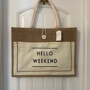 Hello Weekend Tote Bag